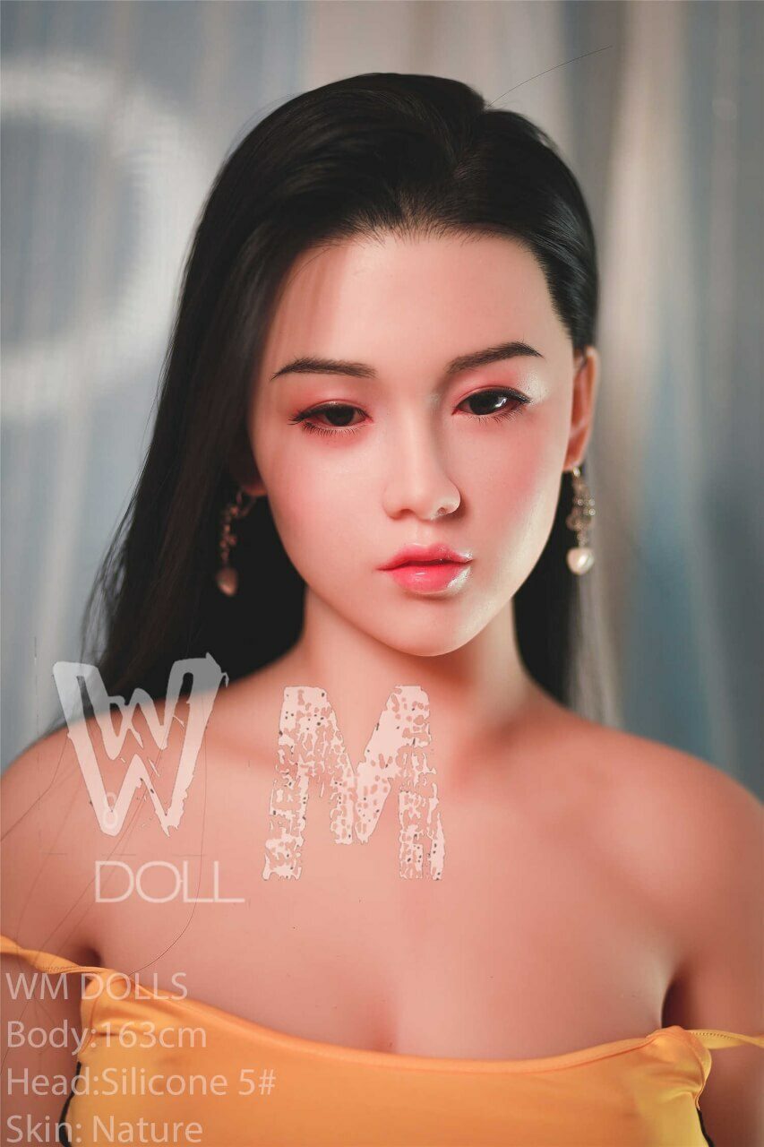 WM Dolls 163cm C-Cup Brunette Asian Teen Love Doll with Silicone Head No.5 Azabilla