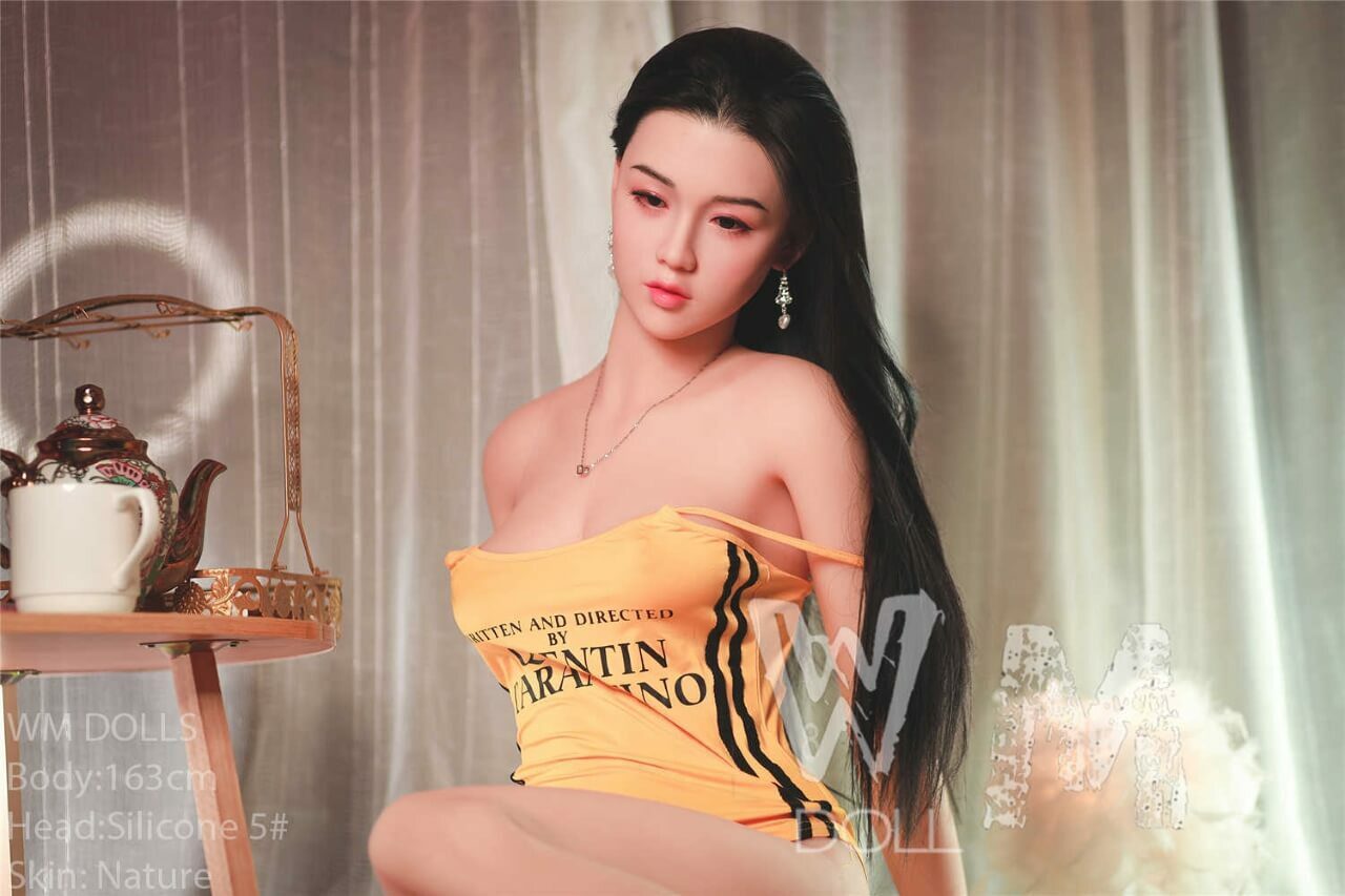 WM Dolls 163cm C-Cup Brunette Asian Teen Love Doll with Silicone Head No.5 Azabilla