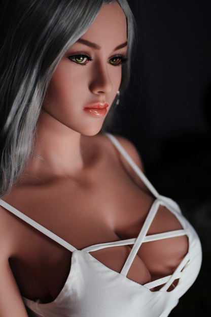 WM Dolls Barebie - Stunning Grey Hair Realistic TPE Love Doll with WM Head 15"