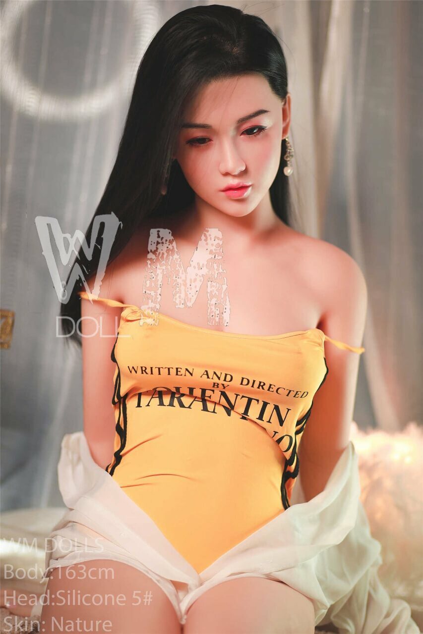 WM Dolls 163cm C-Cup Brunette Asian Teen Love Doll with Silicone Head No.5 Azabilla