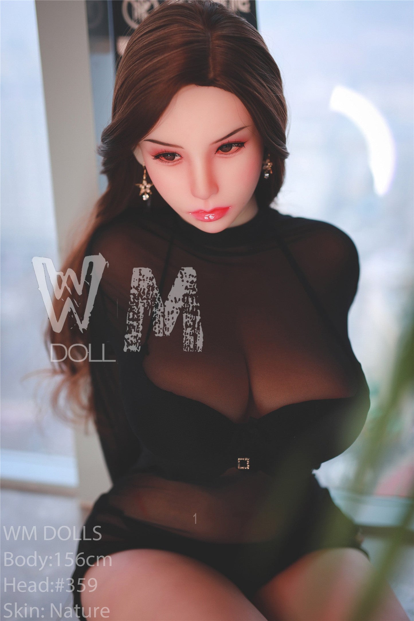 WM Dolls Lilyana: 156cm Brunette Japanese MILF Love Doll with H-Cup, Head #359