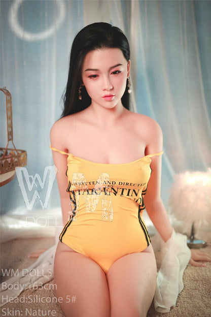 WM Dolls 163cm C-Cup Brunette Asian Teen Love Doll with Silicone Head No.5 Azabilla