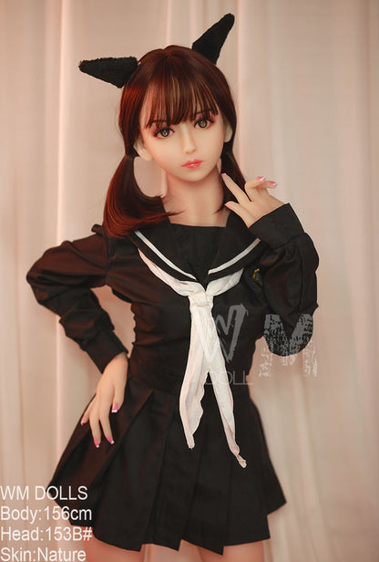 WM Dolls Promise 156cm B-Cup Schoolgirl Sex Doll with Sweet Innocent Face and 153B Head