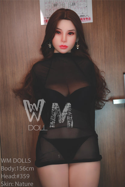 WM Dolls Lilyana: 156cm Brunette Japanese MILF Love Doll with H-Cup, Head #359