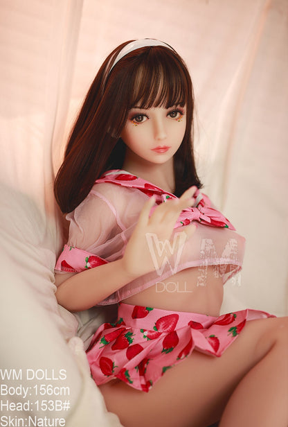 WM Dolls Promise 156cm B-Cup Schoolgirl Sex Doll with Sweet Innocent Face and 153B Head