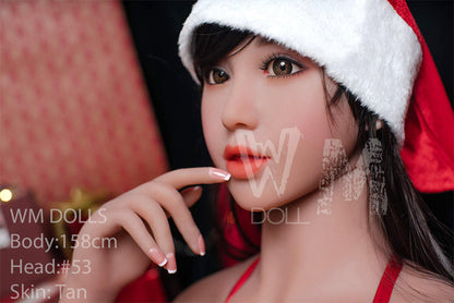 158cm WM Dolls Asian Love Doll with C-Cup Bust for Festive Fun Head 53