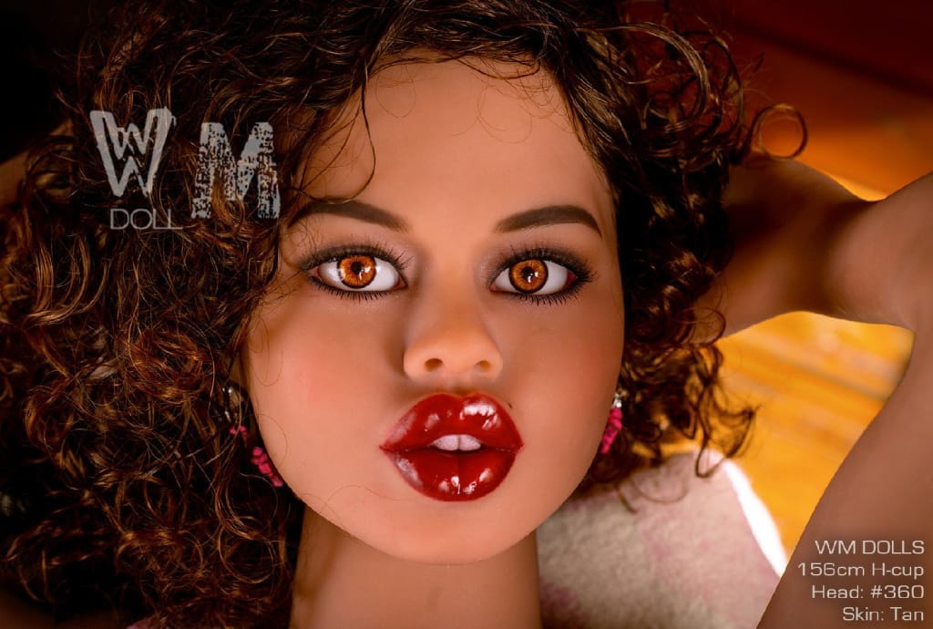 WM Dolls Nay: 156cm H-Cup Curly Black Hair MILF Love Doll with Head 360