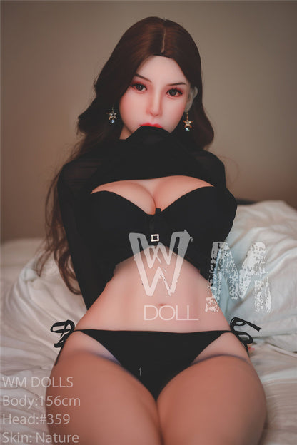 WM Dolls Lilyana: 156cm Brunette Japanese MILF Love Doll with H-Cup, Head #359