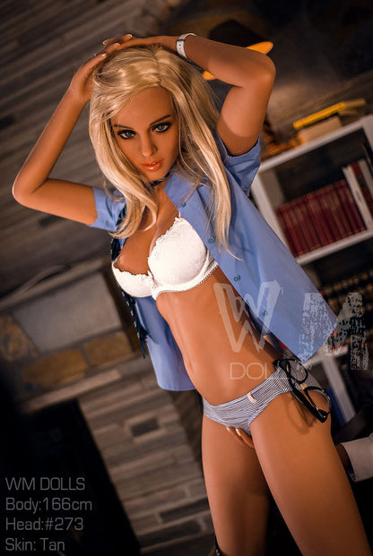 WM Dolls presents Nerea: Head 273 C-Cup Love Doll, 166cm Library Blonde