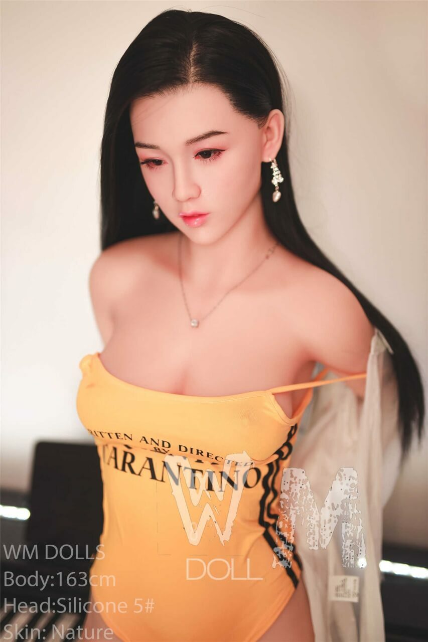 WM Dolls 163cm C-Cup Brunette Asian Teen Love Doll with Silicone Head No.5 Azabilla