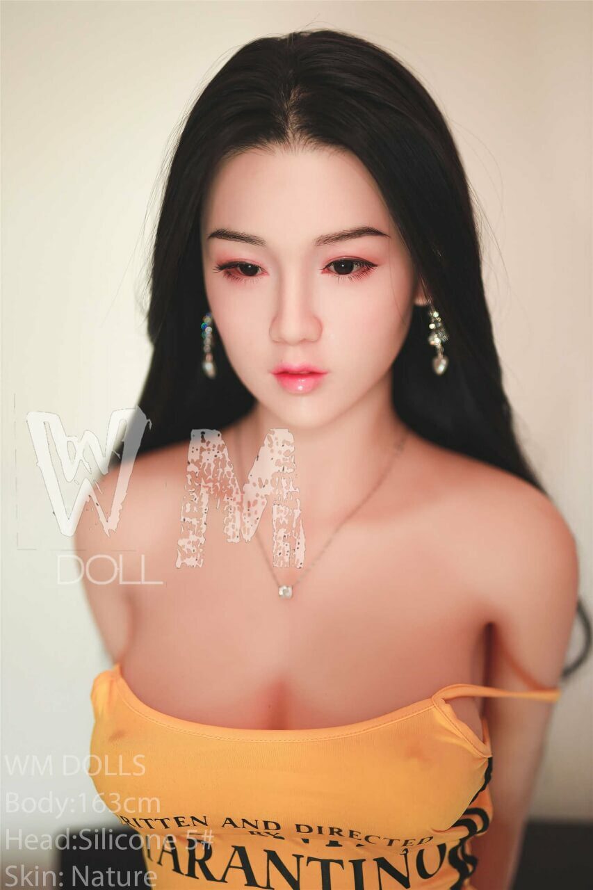 WM Dolls 163cm C-Cup Brunette Asian Teen Love Doll with Silicone Head No.5 Azabilla