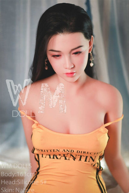 WM Dolls 163cm C-Cup Brunette Asian Teen Love Doll with Silicone Head No.5 Azabilla