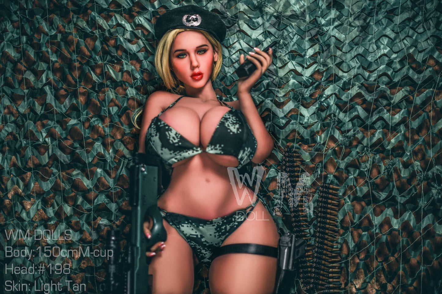 WM Dolls 150cm M-Cup Mayan Love Doll with Head 198 - BBW Military Officer Theme